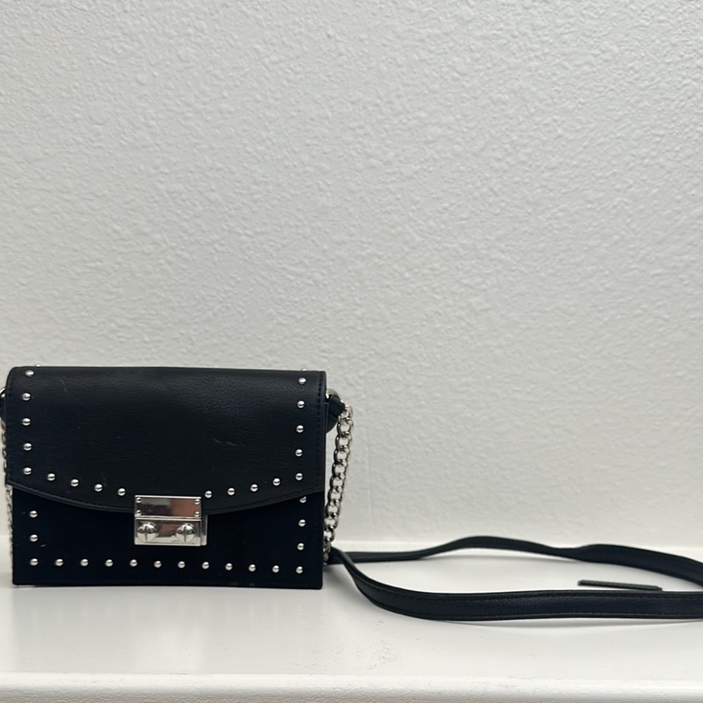 Black Studded Women's Shoulderbag